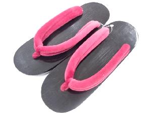 未使用品　漆塗り　桐下駄(24センチ)